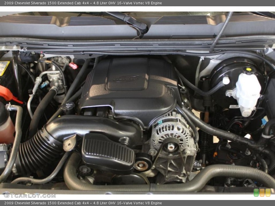 4.8 Liter OHV 16-Valve Vortec V8 Engine for the 2009 Chevrolet Silverado 1500 #48654886