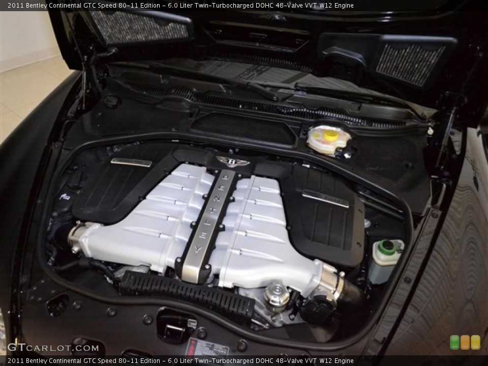 6.0 Liter Twin-Turbocharged DOHC 48-Valve VVT W12 Engine for the 2011 Bentley Continental GTC #48665574