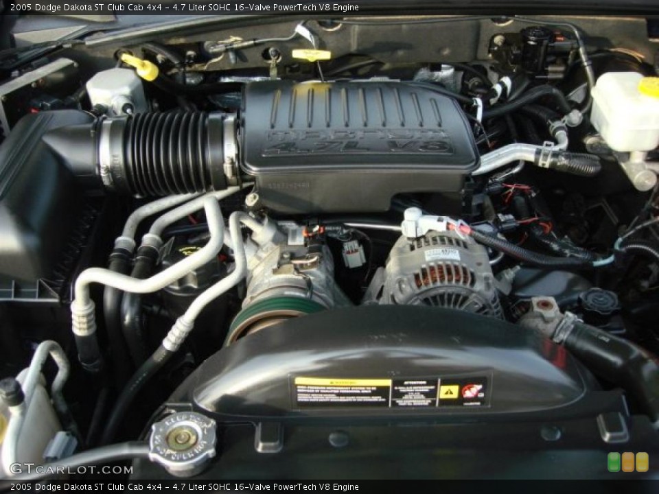 4.7 Liter SOHC 16-Valve PowerTech V8 Engine for the 2005 Dodge Dakota #48672381