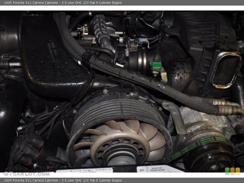 3.6 Liter OHC 12V Flat 6 Cylinder Engine for the 1995 Porsche 911 #48696914