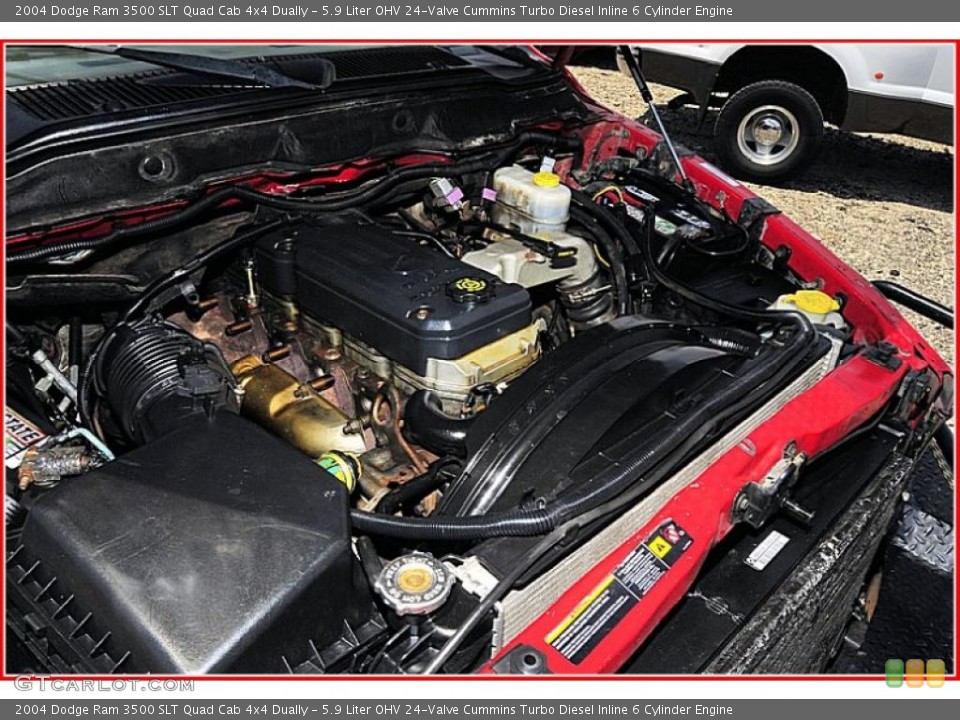 5.9 Liter OHV 24-Valve Cummins Turbo Diesel Inline 6 Cylinder Engine for the 2004 Dodge Ram 3500 #48703717
