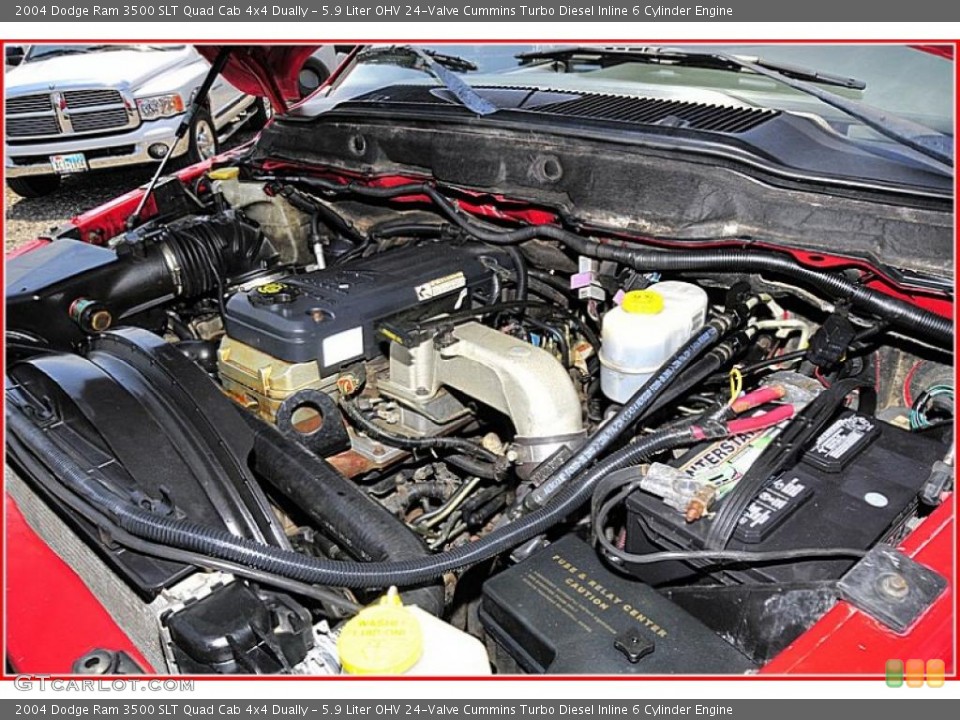 5.9 Liter OHV 24-Valve Cummins Turbo Diesel Inline 6 Cylinder Engine for the 2004 Dodge Ram 3500 #48703753