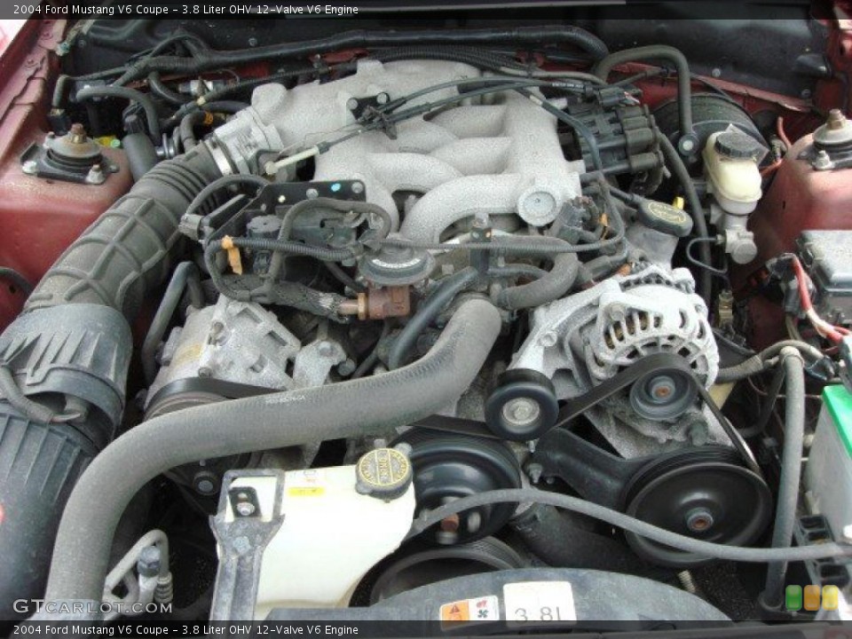 3.8 Liter OHV 12-Valve V6 Engine for the 2004 Ford Mustang #48717970