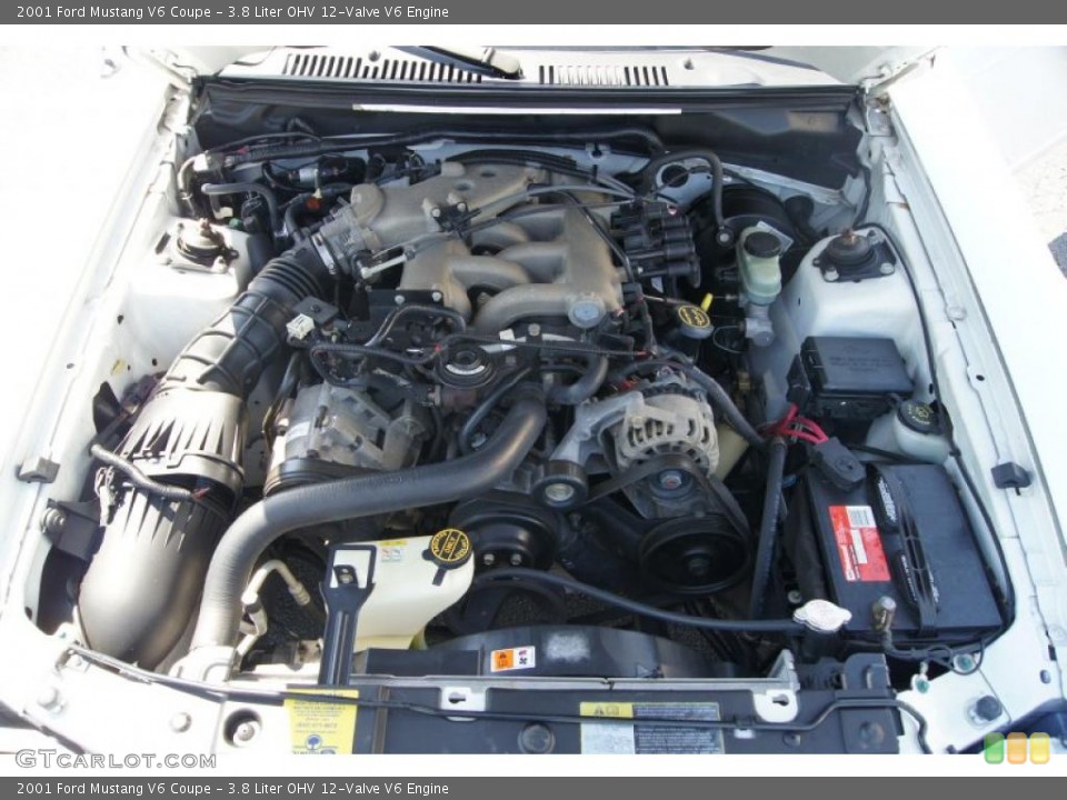 3.8 Liter OHV 12-Valve V6 Engine for the 2001 Ford Mustang #48741393