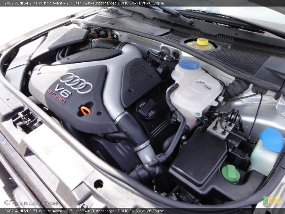 2.7 Liter Twin-Turbocharged DOHC 30-Valve V6 Engine for the 2002 Audi S4 #48742419