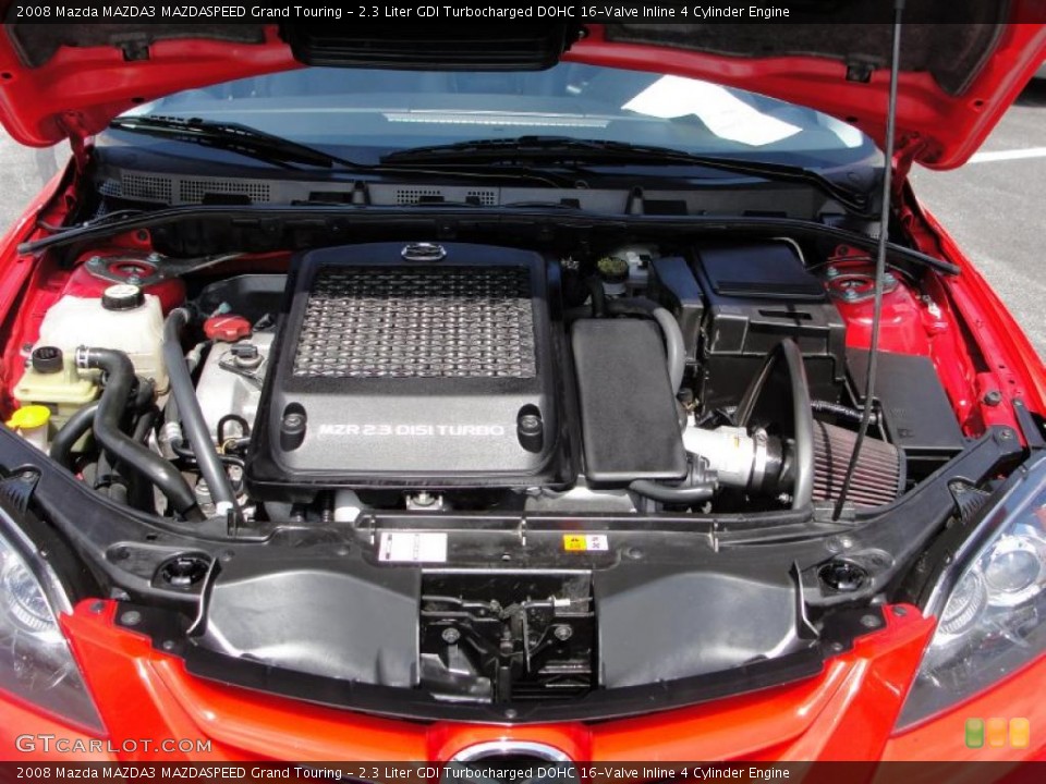 2.3 Liter GDI Turbocharged DOHC 16-Valve Inline 4 Cylinder Engine for the 2008 Mazda MAZDA3 #48748429