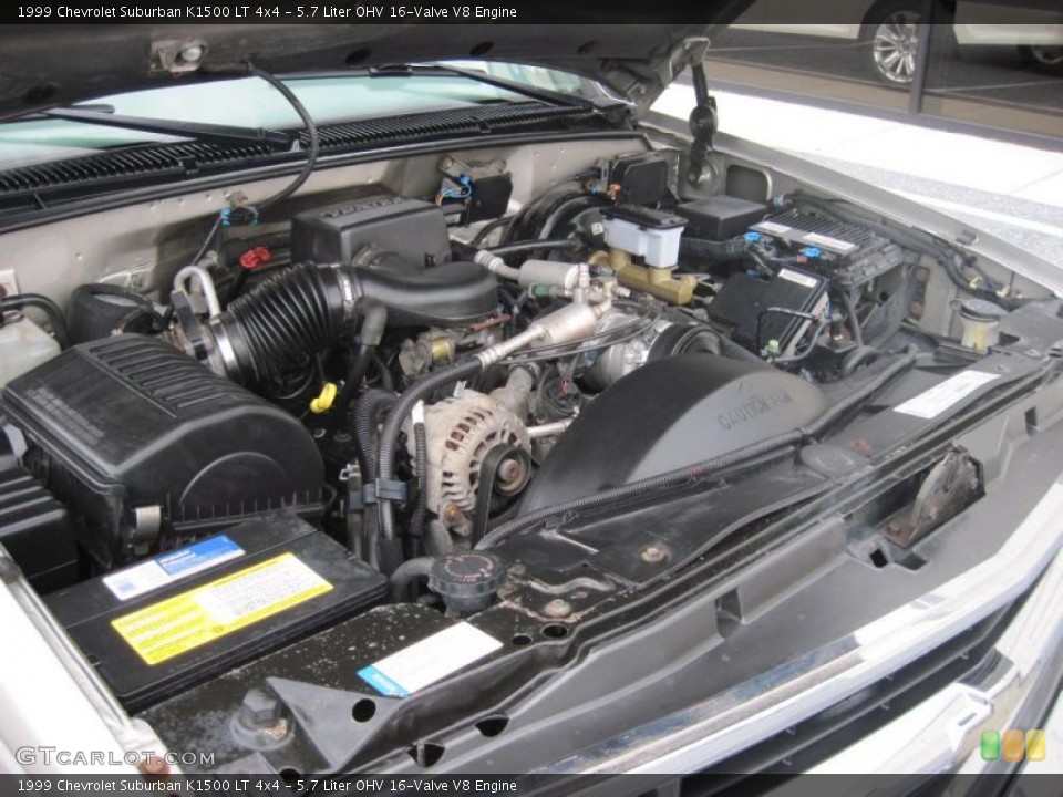 5.7 Liter OHV 16-Valve V8 Engine for the 1999 Chevrolet Suburban #48749424
