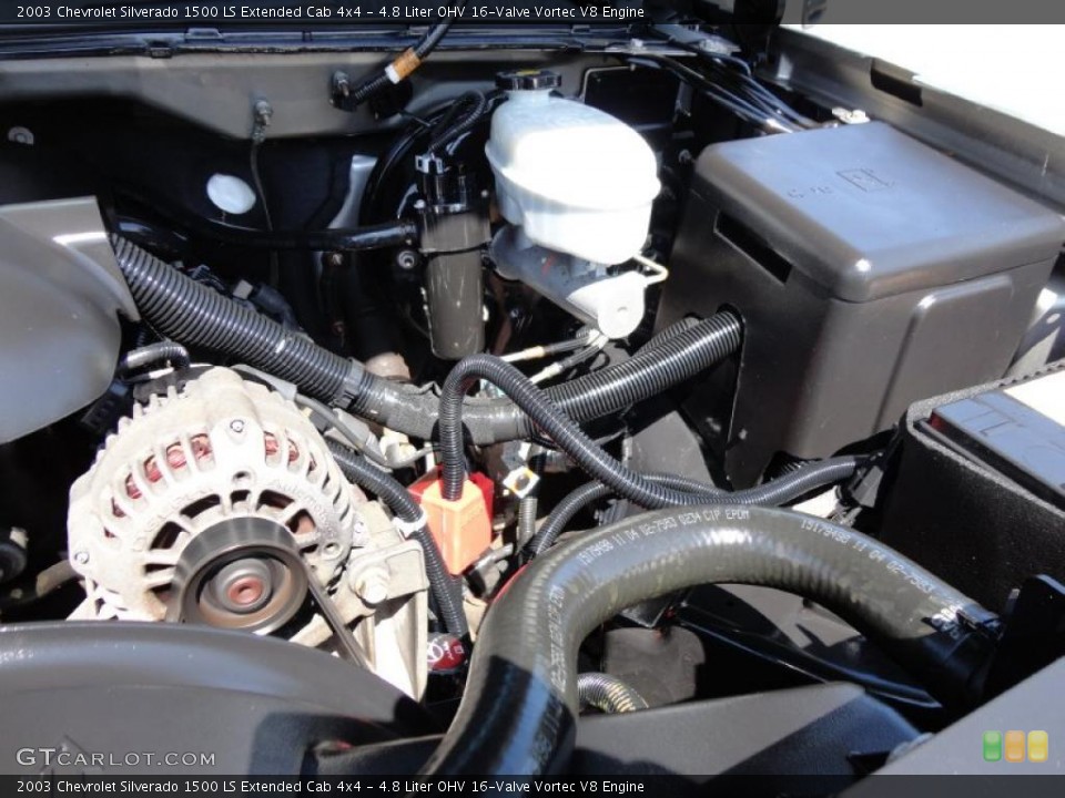 4.8 Liter OHV 16-Valve Vortec V8 Engine for the 2003 Chevrolet Silverado 1500 #48757378