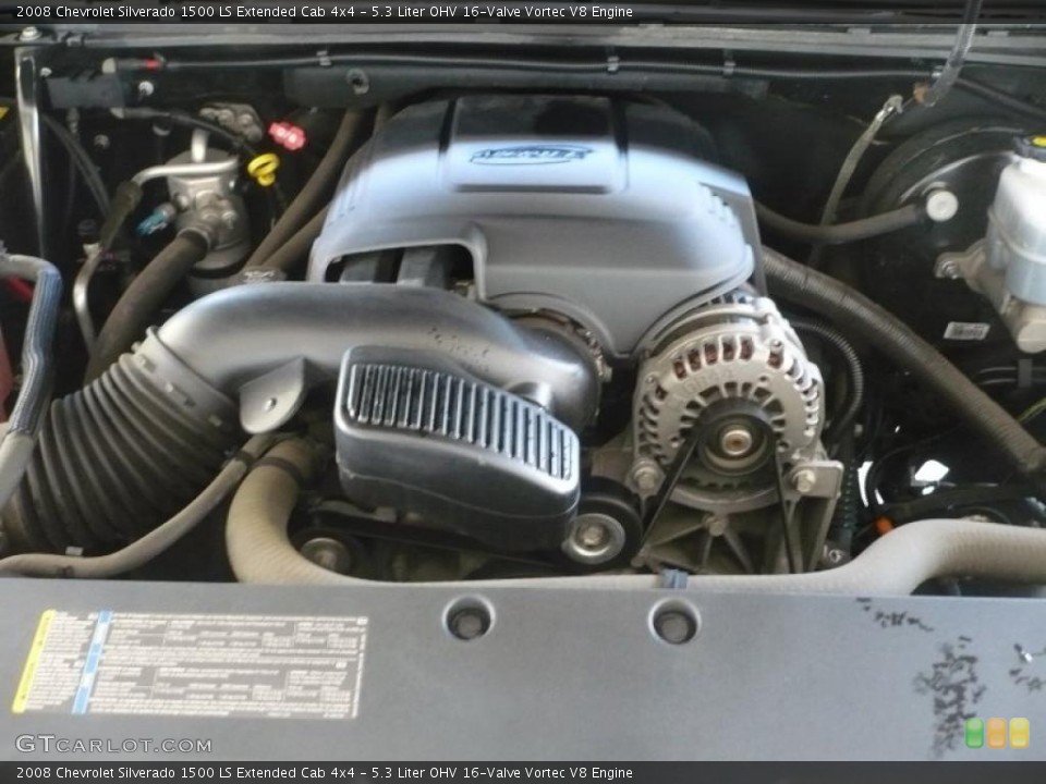 5.3 Liter OHV 16-Valve Vortec V8 Engine for the 2008 Chevrolet Silverado 1500 #48763054