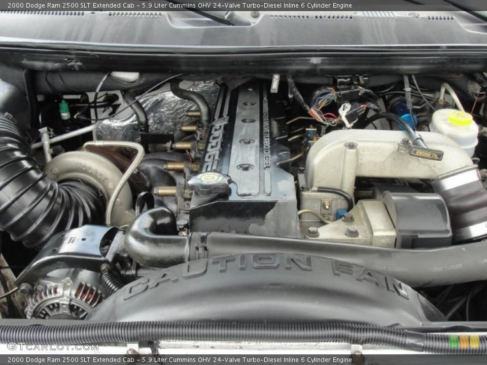 5.9 Liter Cummins OHV 24-Valve Turbo-Diesel Inline 6 Cylinder Engine for the 2000 Dodge Ram 2500 #48771121