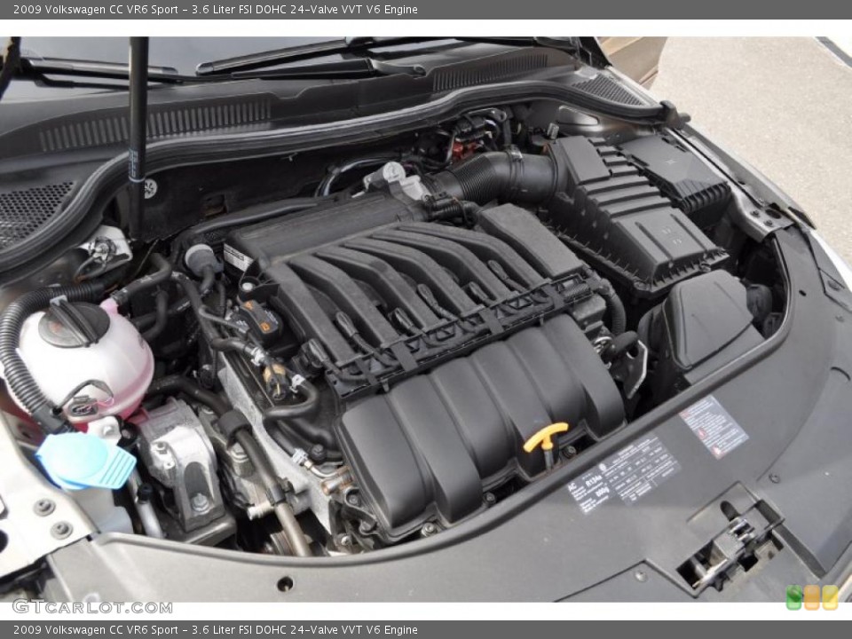 3.6 Liter FSI DOHC 24-Valve VVT V6 Engine for the 2009 Volkswagen CC #48774951