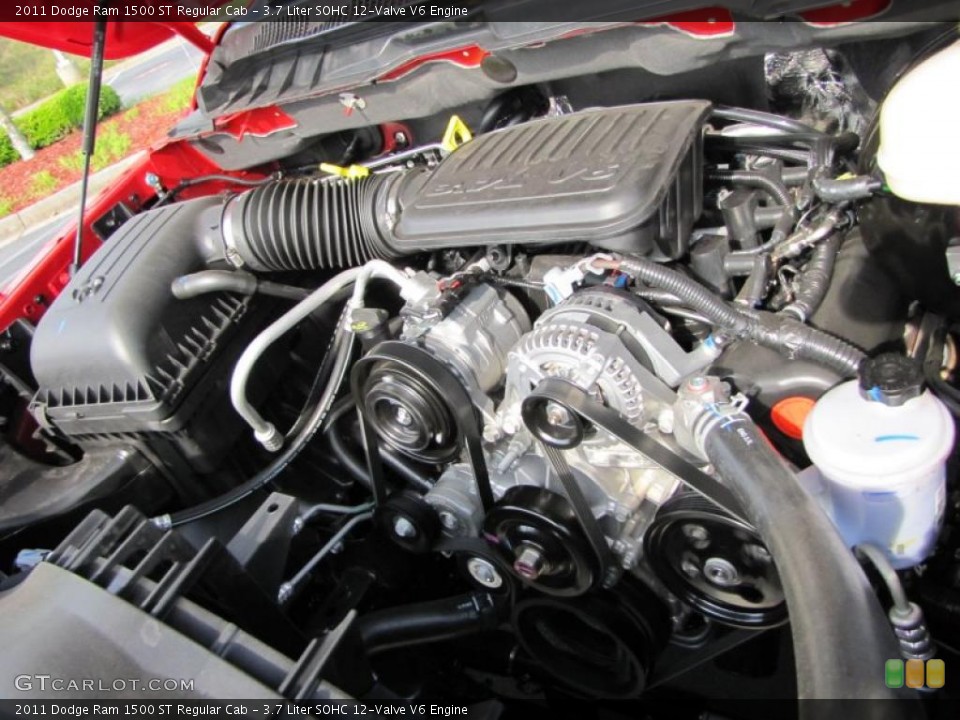 3.7 Liter SOHC 12-Valve V6 Engine for the 2011 Dodge Ram 1500 #48777555