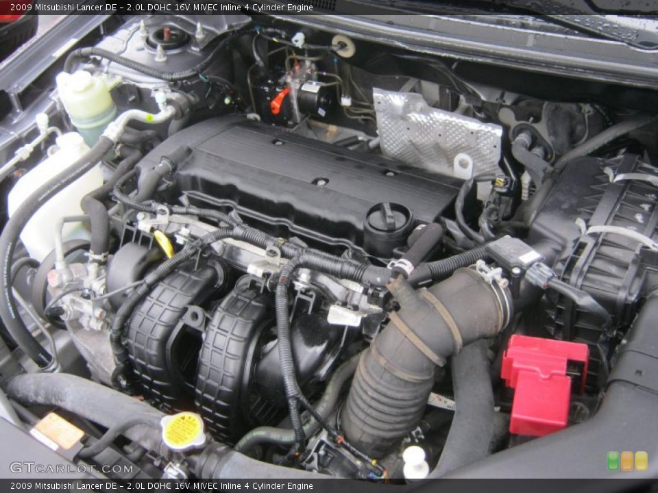 2.0L DOHC 16V MIVEC Inline 4 Cylinder 2009 Mitsubishi Lancer Engine