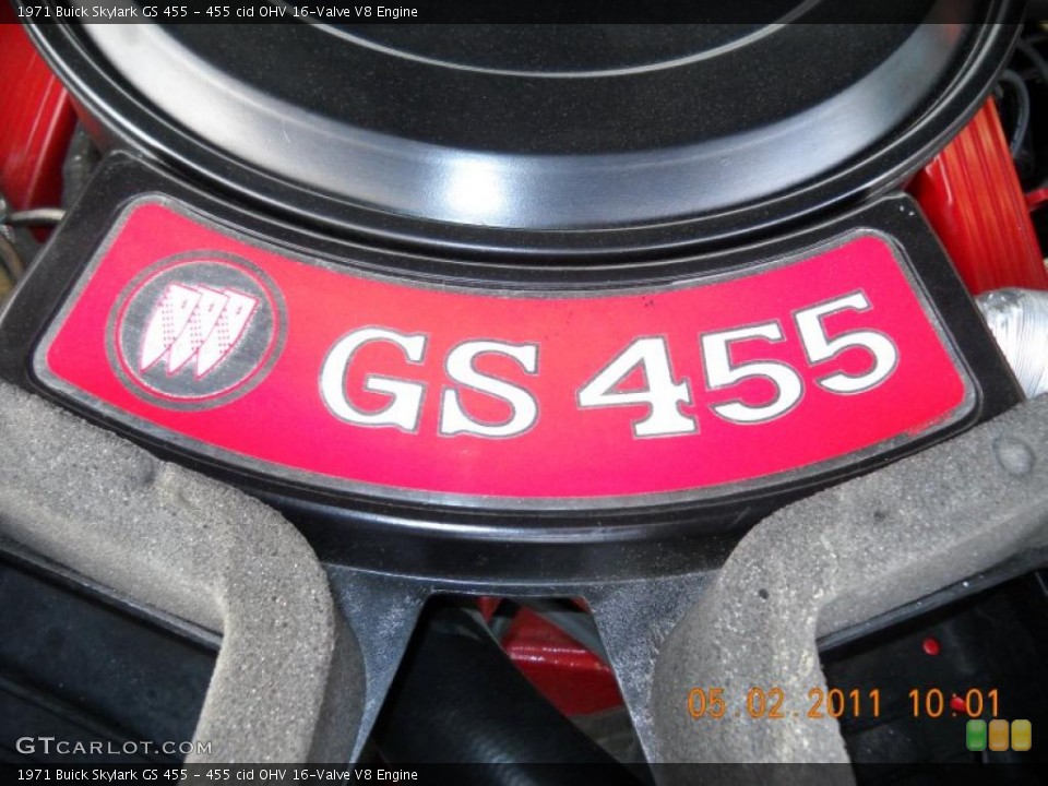 455 cid OHV 16-Valve V8 Engine for the 1971 Buick Skylark #48791668