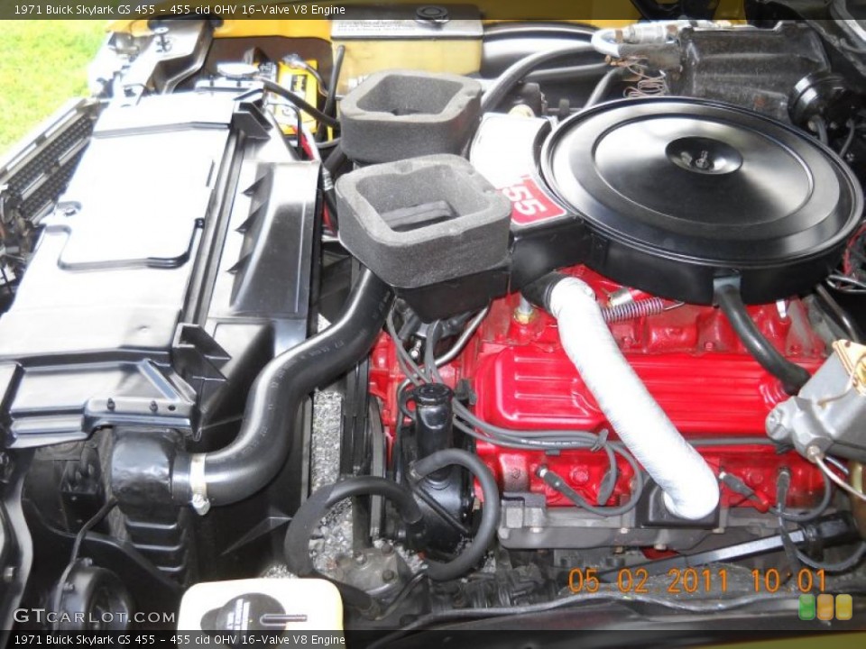 455 cid OHV 16-Valve V8 Engine for the 1971 Buick Skylark #48791764