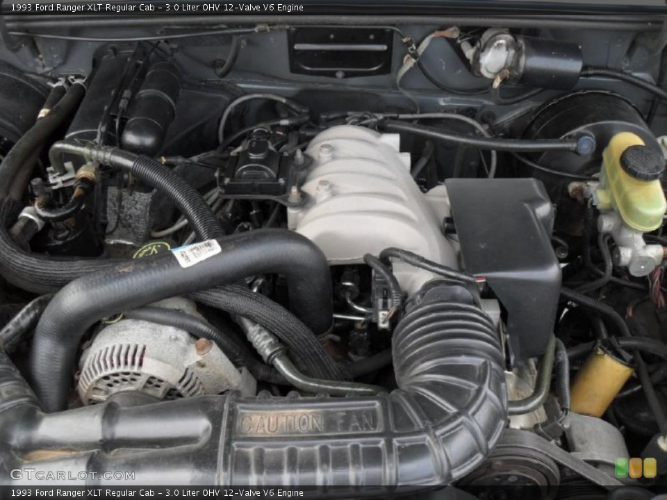 3.0 Liter OHV 12-Valve V6 1993 Ford Ranger Engine