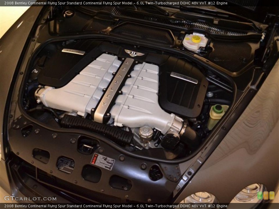 6.0L Twin-Turbocharged DOHC 48V VVT W12 Engine for the 2008 Bentley Continental Flying Spur #48815665
