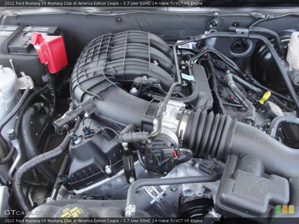 3.7 Liter DOHC 24-Valve Ti-VCT V6 Engine for the 2012 Ford Mustang #48827193