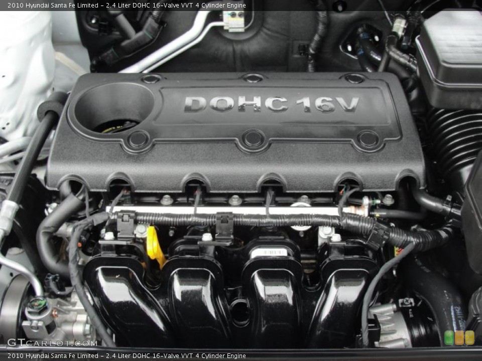 2.4 Liter DOHC 16-Valve VVT 4 Cylinder Engine for the 2010 Hyundai Santa Fe #48833505