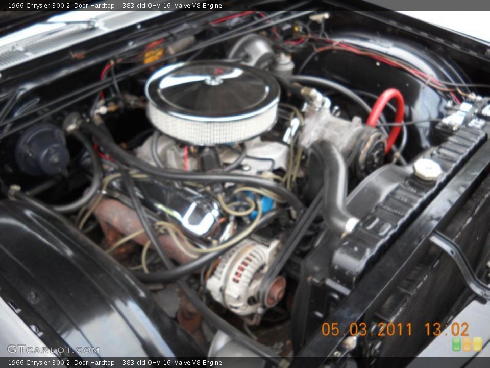383 cid OHV 16-Valve V8 Engine for the 1966 Chrysler 300 #48856981