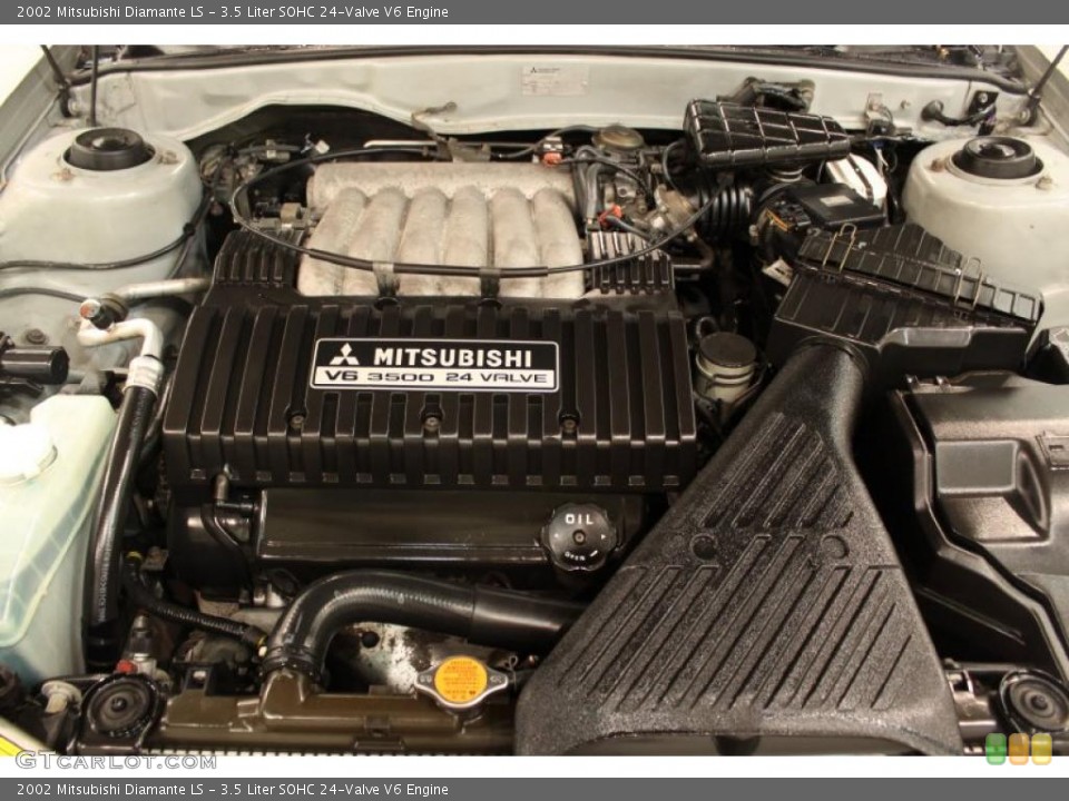 3.5 Liter SOHC 24-Valve V6 2002 Mitsubishi Diamante Engine