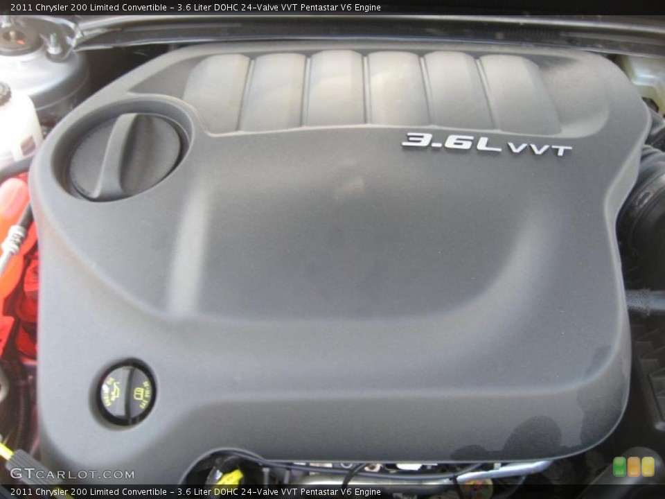 3.6 Liter DOHC 24-Valve VVT Pentastar V6 Engine for the 2011 Chrysler 200 #48862027
