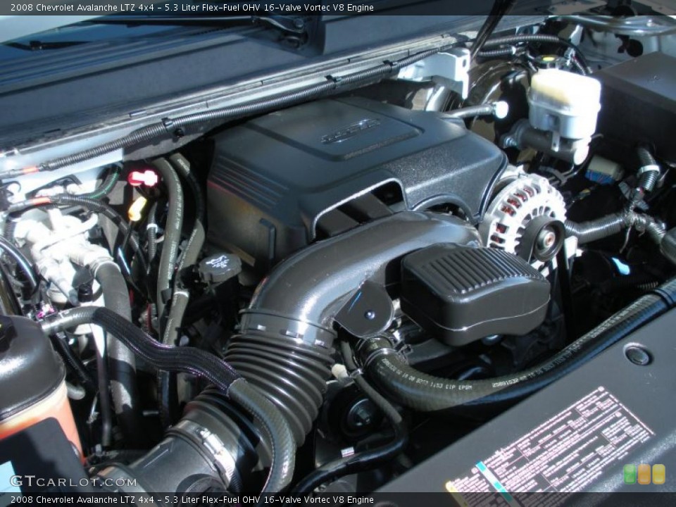 5.3 Liter Flex-Fuel OHV 16-Valve Vortec V8 Engine for the 2008 Chevrolet Avalanche #48869292