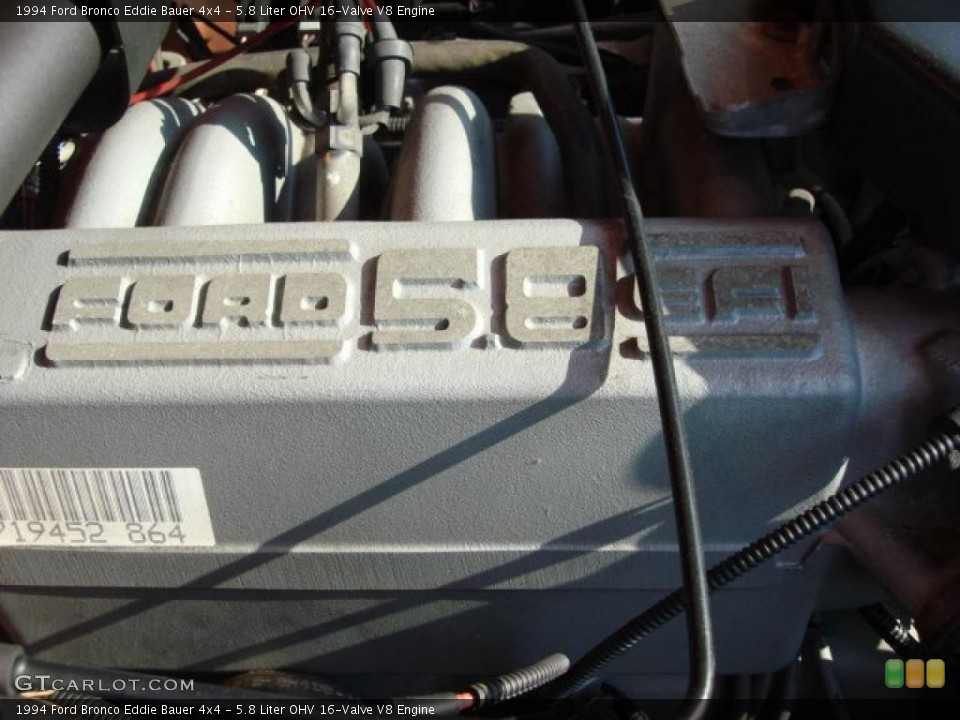5.8 Liter OHV 16-Valve V8 Engine for the 1994 Ford Bronco #48888477