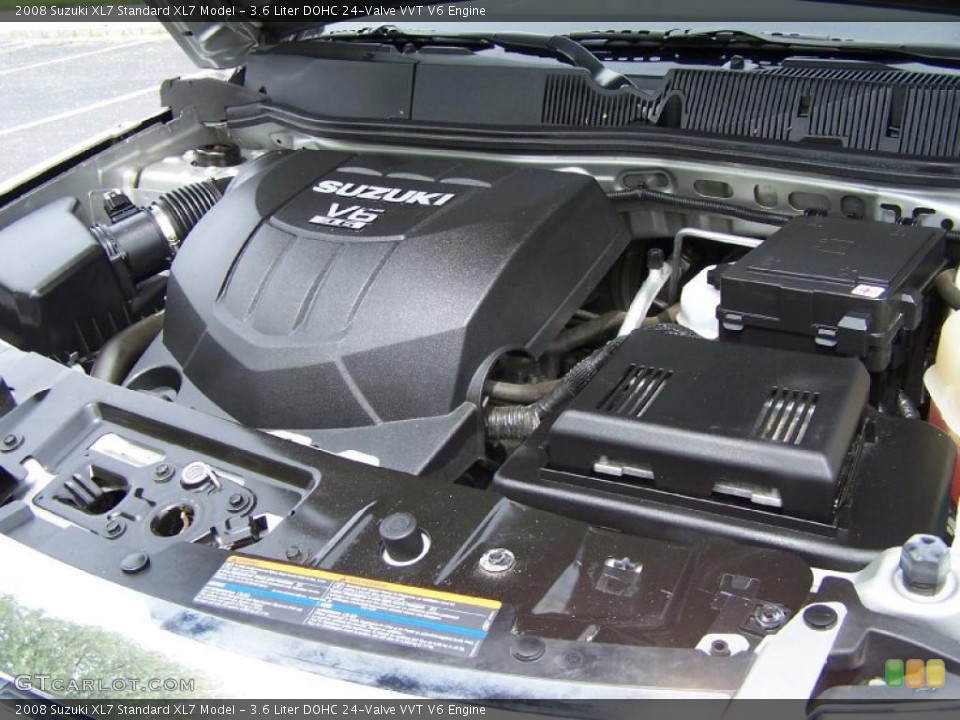 3.6 Liter DOHC 24-Valve VVT V6 2008 Suzuki XL7 Engine