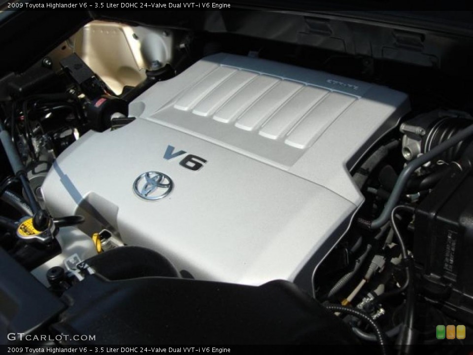 3.5 Liter DOHC 24-Valve Dual VVT-i V6 Engine for the 2009 Toyota Highlander #48906471