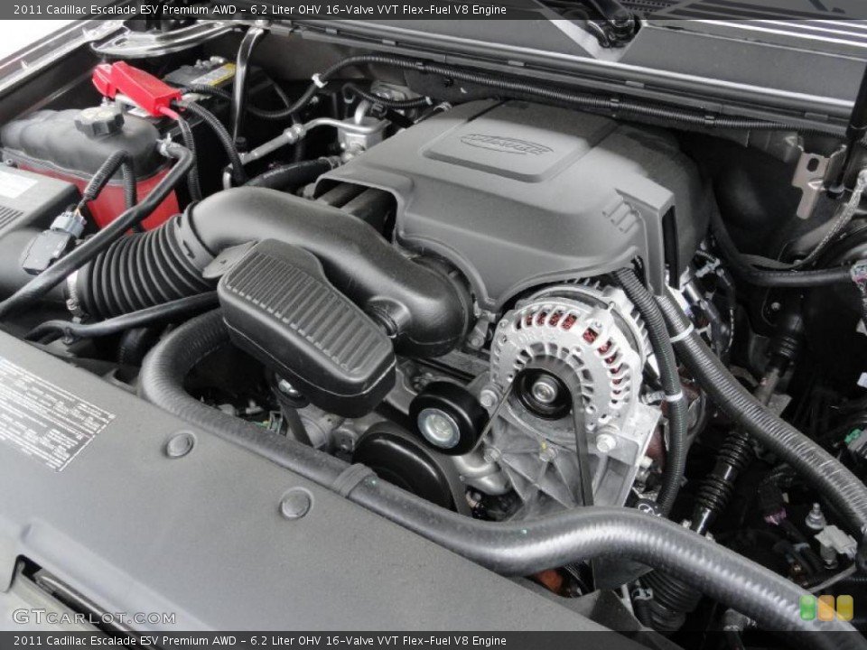 6.2 Liter OHV 16-Valve VVT Flex-Fuel V8 Engine for the 2011 Cadillac Escalade #48910974