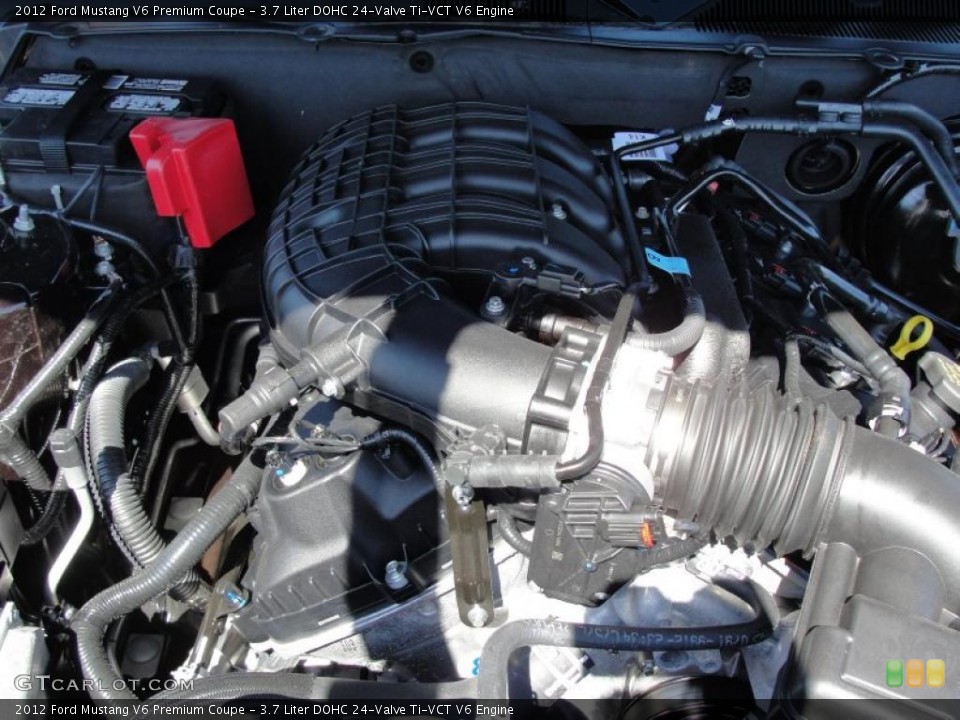 3.7 Liter DOHC 24-Valve Ti-VCT V6 Engine for the 2012 Ford Mustang #48911188