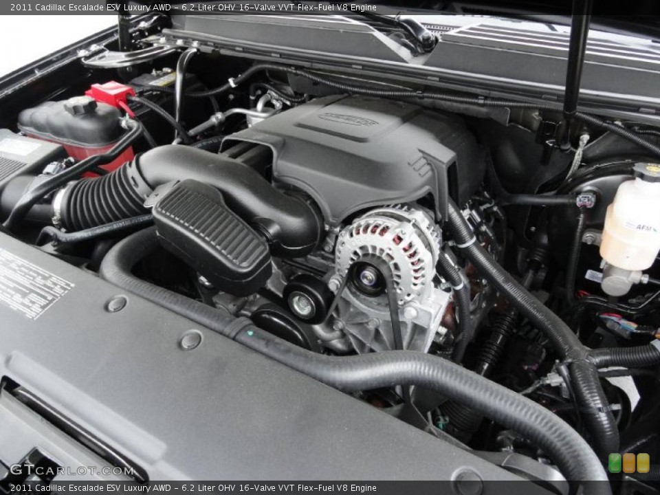 6.2 Liter OHV 16-Valve VVT Flex-Fuel V8 Engine for the 2011 Cadillac Escalade #48911220