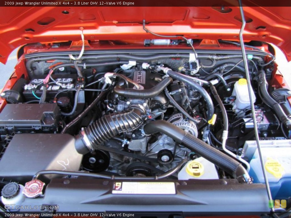 3.8 Liter OHV 12-Valve V6 Engine for the 2009 Jeep Wrangler Unlimited #48920454