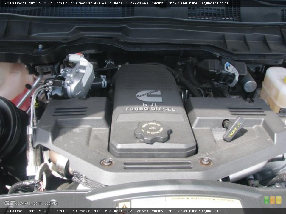 6.7 Liter OHV 24-Valve Cummins Turbo-Diesel Inline 6 Cylinder Engine for the 2010 Dodge Ram 3500 #48922281