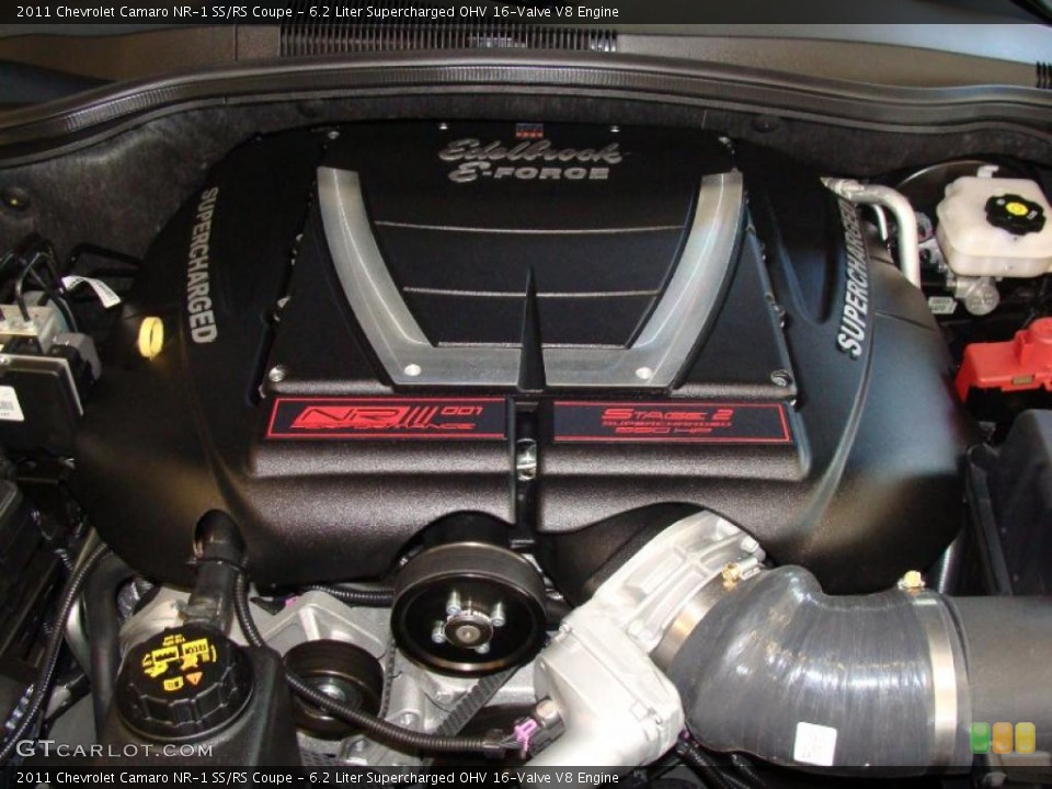 6.2 Liter Supercharged OHV 16-Valve V8 2011 Chevrolet Camaro Engine