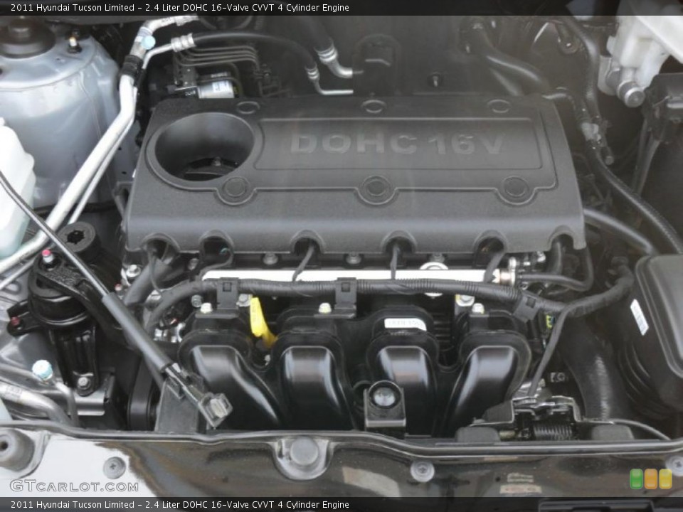 2.4 Liter DOHC 16-Valve CVVT 4 Cylinder Engine for the 2011 Hyundai Tucson #48949516