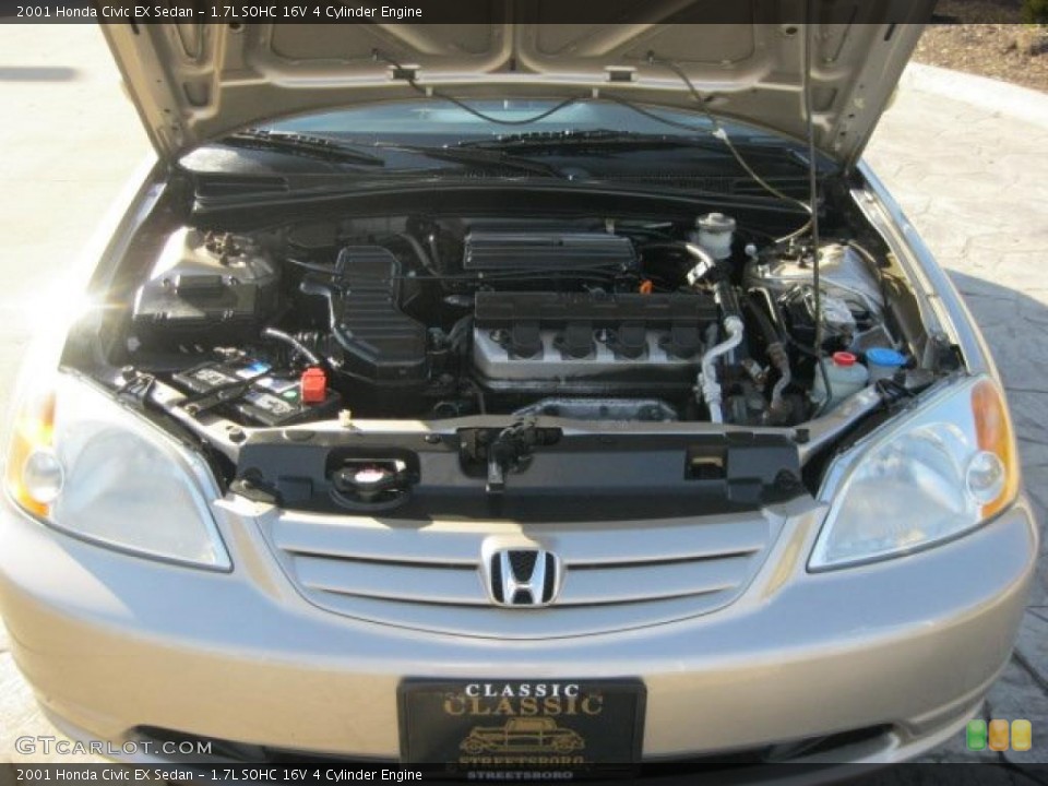 1.7L SOHC 16V 4 Cylinder Engine for the 2001 Honda Civic #48959932