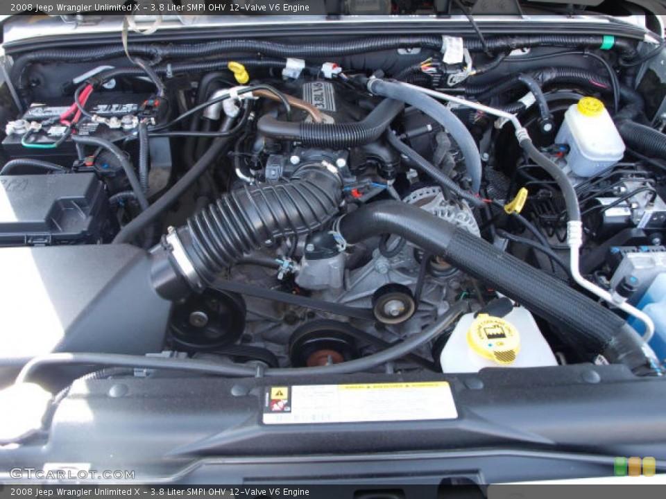 3.8 Liter SMPI OHV 12-Valve V6 Engine for the 2008 Jeep Wrangler Unlimited #48960121