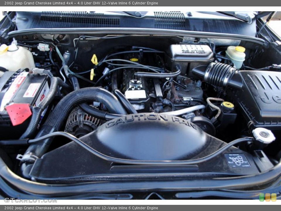 4.0 Liter OHV 12-Valve Inline 6 Cylinder Engine for the 2002 Jeep Grand Cherokee #48963626
