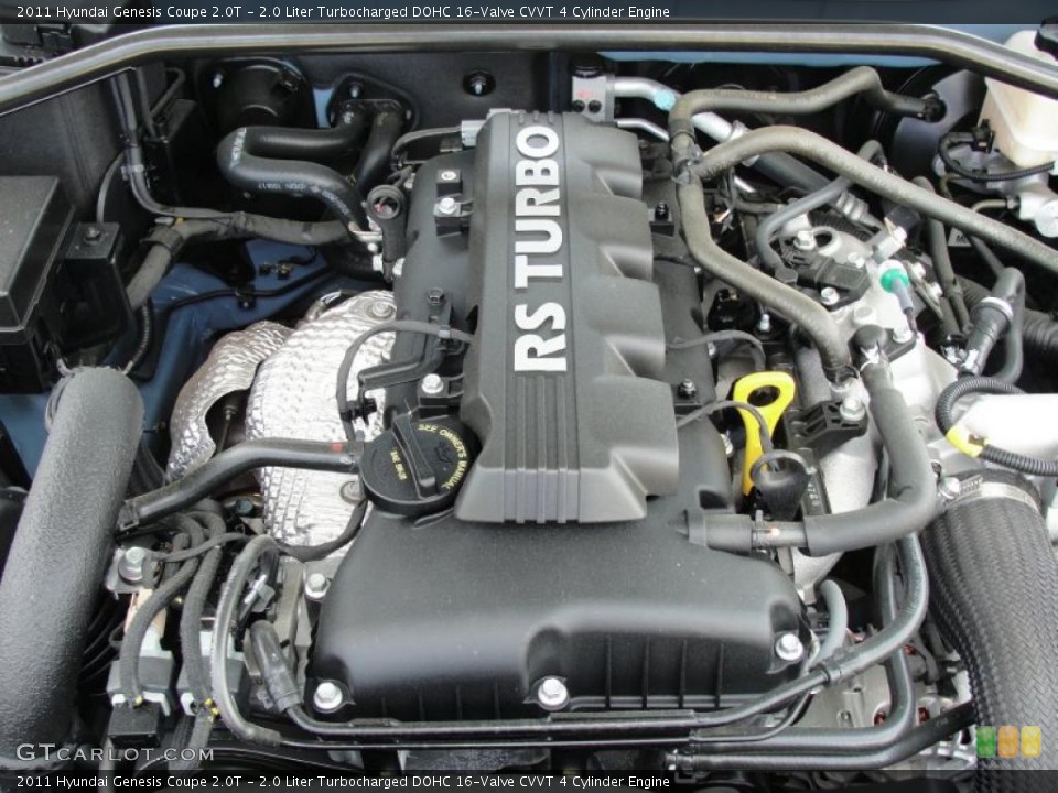 2.0 Liter Turbocharged DOHC 16-Valve CVVT 4 Cylinder Engine for the 2011 Hyundai Genesis Coupe #49002611