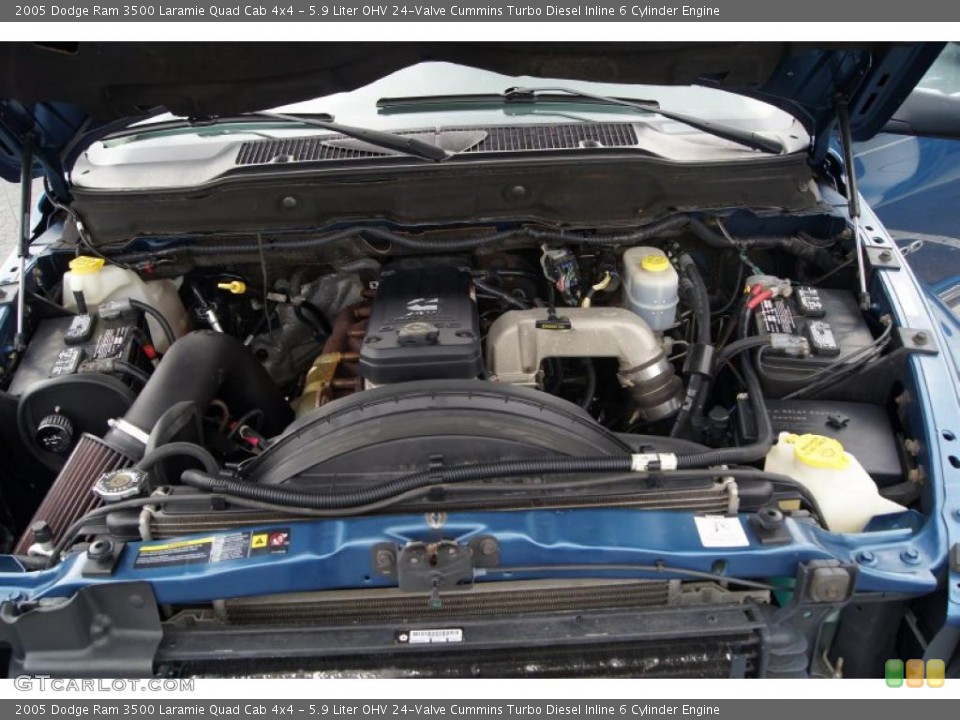 5.9 Liter OHV 24-Valve Cummins Turbo Diesel Inline 6 Cylinder Engine for the 2005 Dodge Ram 3500 #49014641