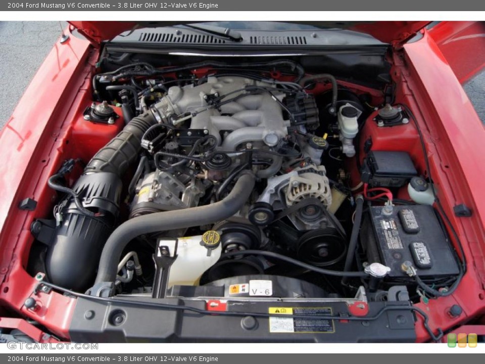 3.8 Liter OHV 12-Valve V6 Engine for the 2004 Ford Mustang #49015277