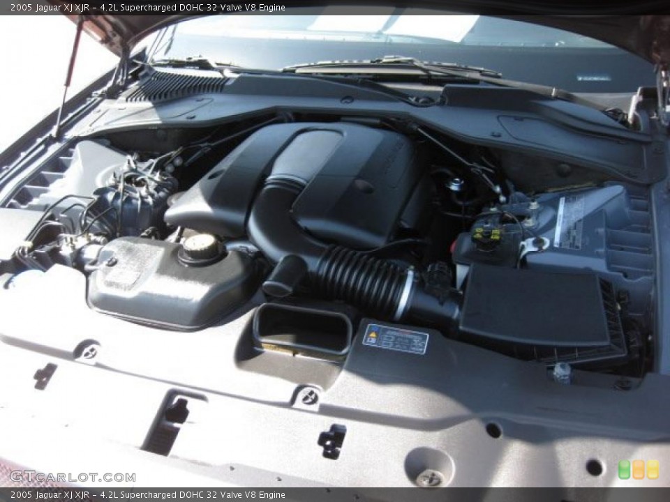 4.2L Supercharged DOHC 32 Valve V8 Engine for the 2005 Jaguar XJ #49025814