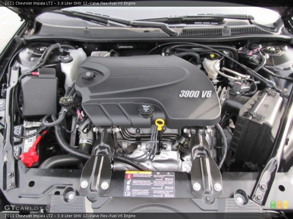 3.9 Liter OHV 12-Valve Flex-Fuel V6 Engine for the 2011 Chevrolet Impala #49039581