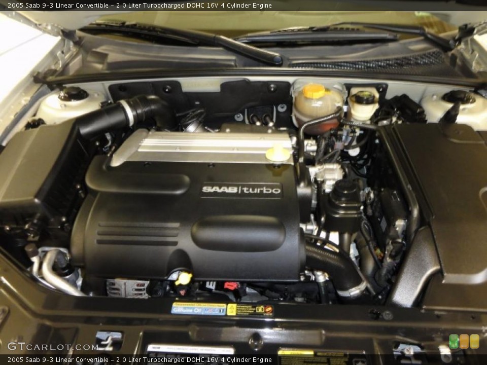 2.0 Liter Turbocharged DOHC 16V 4 Cylinder Engine for the 2005 Saab 9-3 #49058387