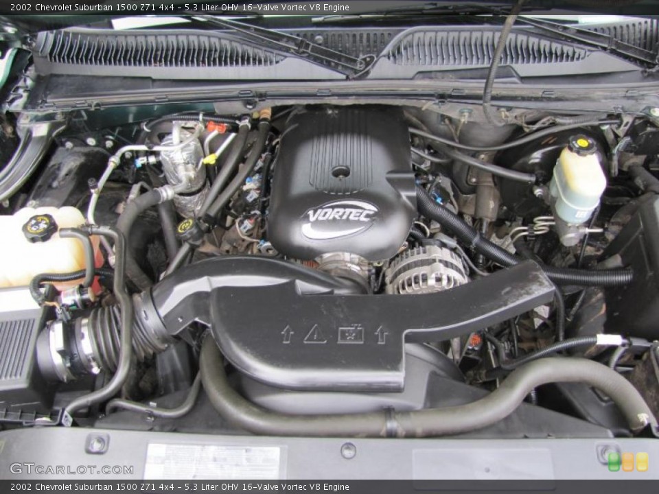 5.3 Liter OHV 16-Valve Vortec V8 Engine for the 2002 Chevrolet Suburban #49059344