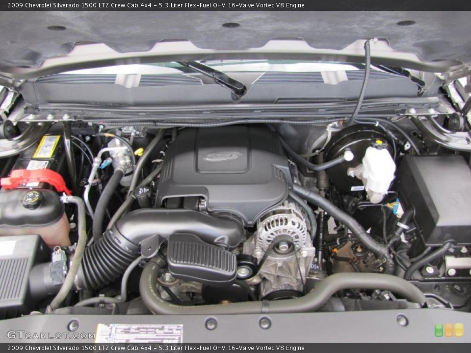 5.3 Liter Flex-Fuel OHV 16-Valve Vortec V8 Engine for the 2009 Chevrolet Silverado 1500 #49059872