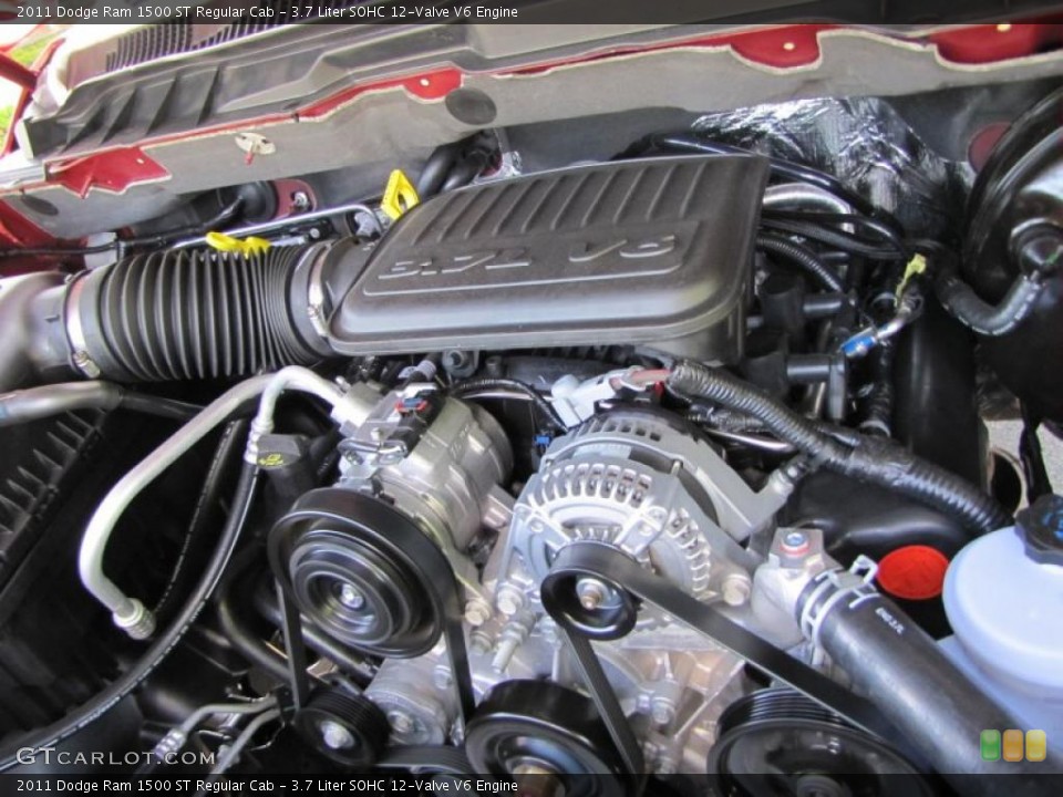 3.7 Liter SOHC 12-Valve V6 Engine for the 2011 Dodge Ram 1500 #49063994