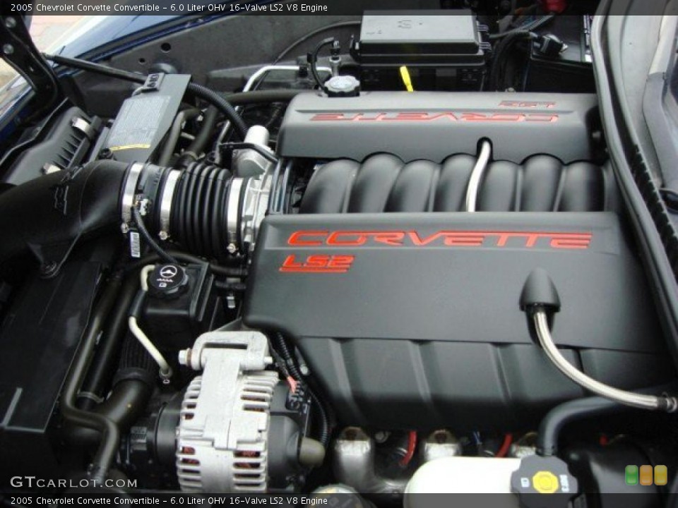 6.0 Liter OHV 16-Valve LS2 V8 Engine for the 2005 Chevrolet Corvette #49072874